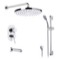 Chrome Tub and Shower System with 8